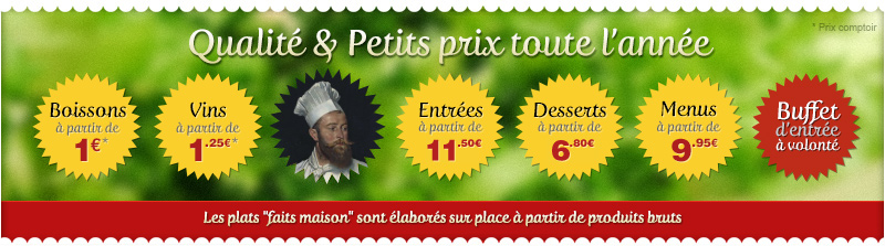 Restaurant le Saint-Hubert de Briare - Petits prix toute l'ann�e