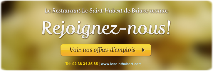 Offres d'emplois Briare : voir toutes les offres d'emplois du restaurant Le Saint-Hubert de Briare (Loiret, Région Centre, France)
