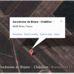 Vue photo satellite de l'aérodrome de Briare - Chatillon (Loiret, France)