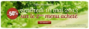 Promotions, Réductions et Offres spéciales | Restaurant Le Saint-Hubert de Briare (Loiret, France)