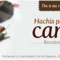 Restaurant Le Saint-Hubert de Briare - Week-end Spécial Hachis parmentier de canard maison - Ouvert le 11 novembre