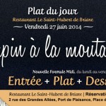 Lapin à la moutarde maison - Plat du jour restaurant Briare, Loiret, Région Centre