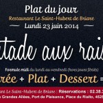 Plat du jour Restaurant Briare, Loiret, Région Centre - Pintade aux raisins