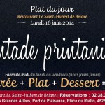 Plat du jour Restaurant Briare, Loiret, Région Centre - Pintade Printanière